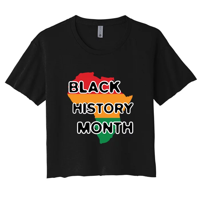 Black History Month For Juneteenth Day Gift Women's Crop Top Tee