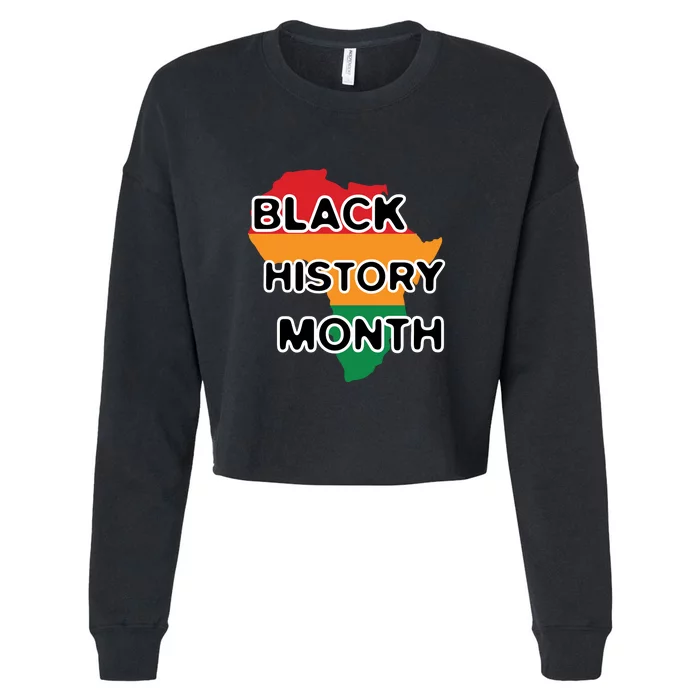 Black History Month For Juneteenth Day Gift Cropped Pullover Crew