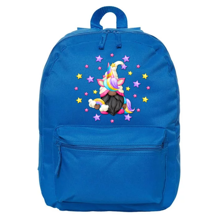 Black History Months Motif With Cute Pattern And Unicorn Gnome Cute Gift 16 in Basic Backpack