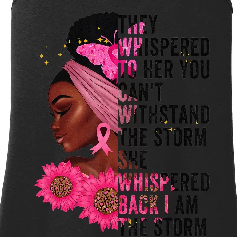 Black History Month  African Woman Afro I Am The Storm Ladies Essential Tank