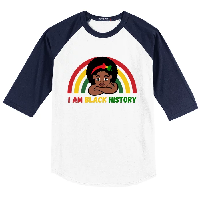 Black History Month Melanin Pride Empowerment Baseball Sleeve Shirt