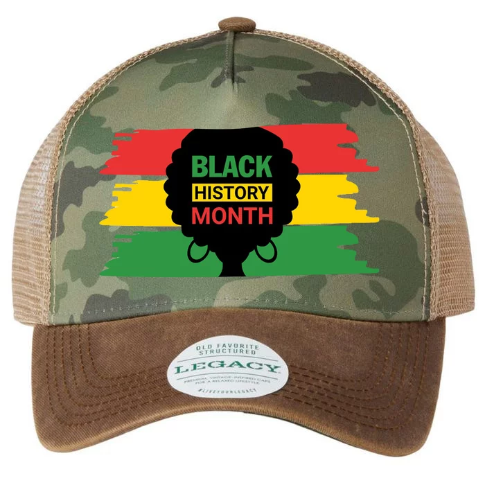 Black History Month Female Afro Legacy Tie Dye Trucker Hat