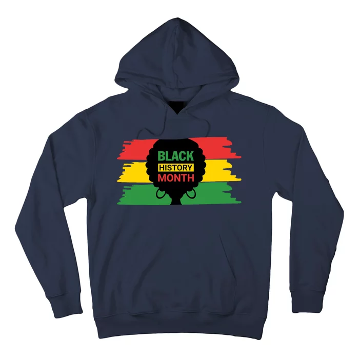 Black History Month Female Afro Hoodie