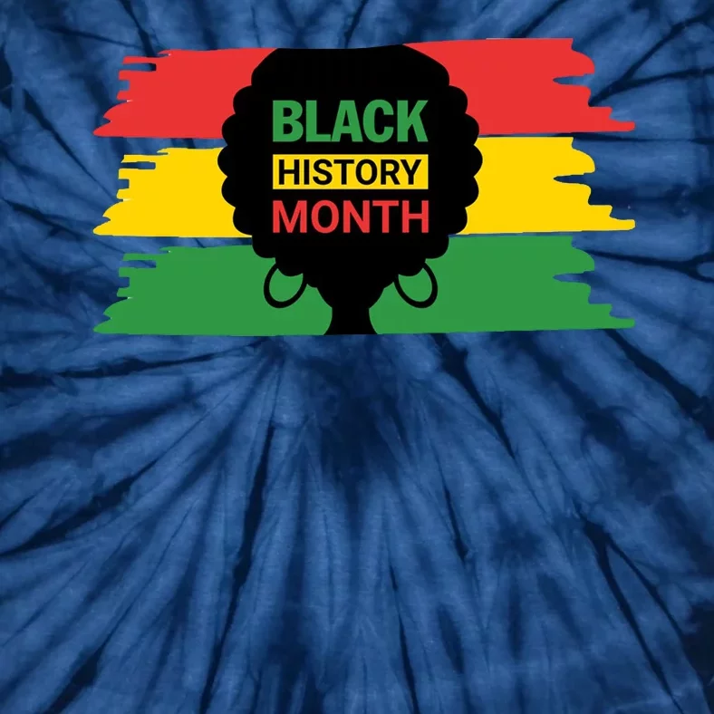 Black History Month Female Afro Tie-Dye T-Shirt