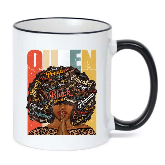 Black History Month Juneteenth For Black Queen Black Color Changing Mug