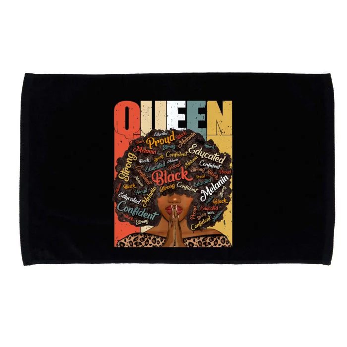 Black History Month Juneteenth For Black Queen Microfiber Hand Towel