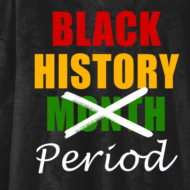 Black History Month Period Hooded Wearable Blanket