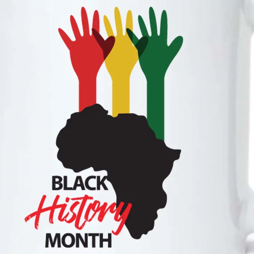 Black History Month Hands Map Black Color Changing Mug