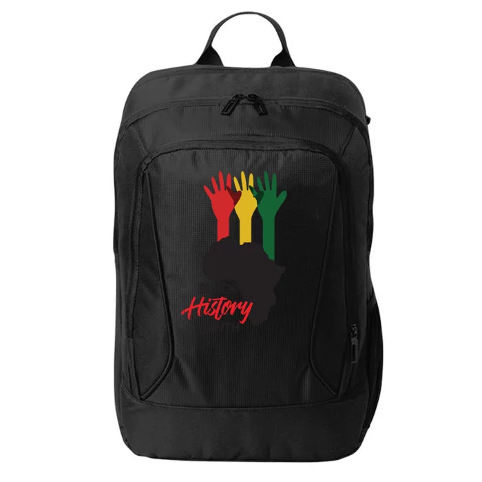 Black History Month Hands Map City Backpack