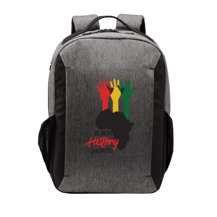 Black History Month Hands Map Vector Backpack