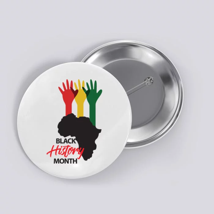 Black History Month Hands Map Button