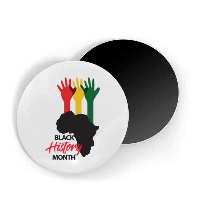 Black History Month Hands Map Magnet