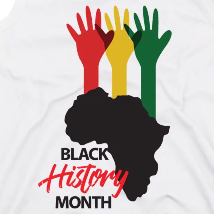 Black History Month Hands Map Tank Top