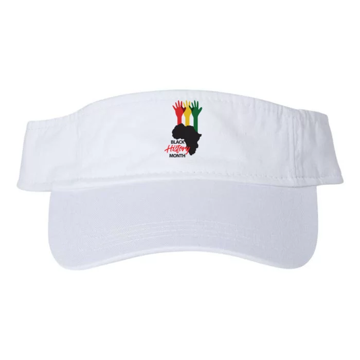 Black History Month Hands Map Valucap Bio-Washed Visor