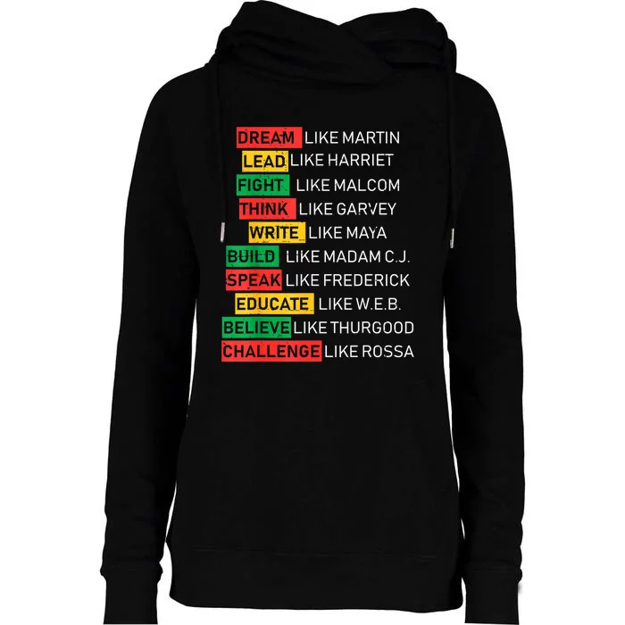 Black History Month African American Country Celebration Womens Funnel Neck Pullover Hood