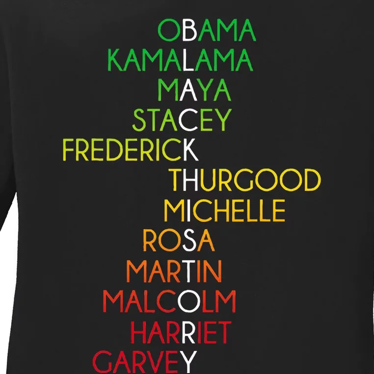 Black History Month Black Pride Ladies Long Sleeve Shirt