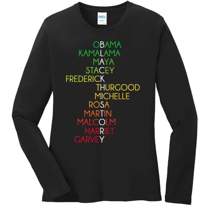 Black History Month Black Pride Ladies Long Sleeve Shirt