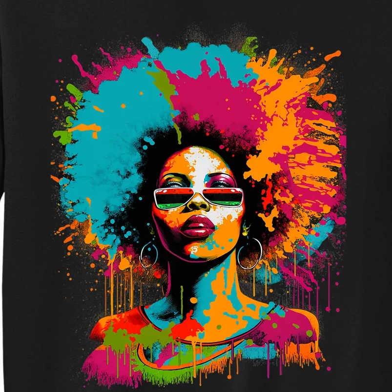 Black History Month African American Black Queen Juneteenth Tall Sweatshirt