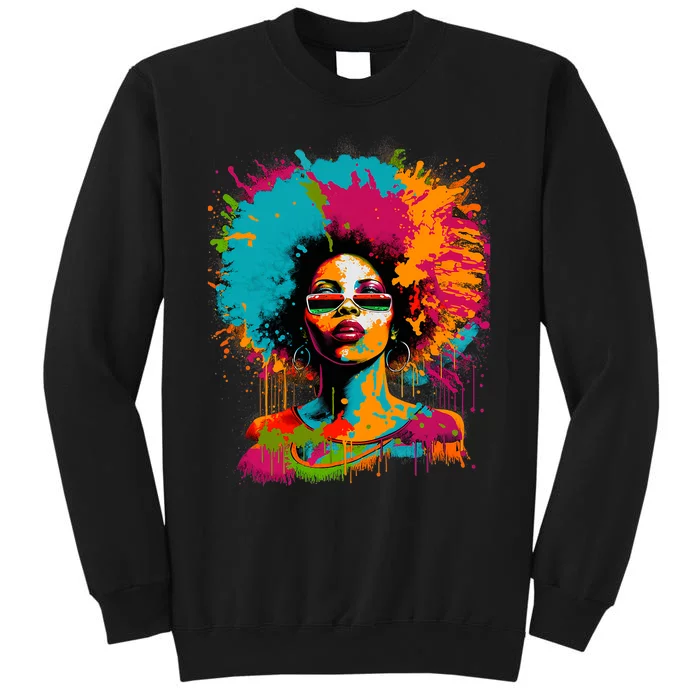 Black History Month African American Black Queen Juneteenth Tall Sweatshirt