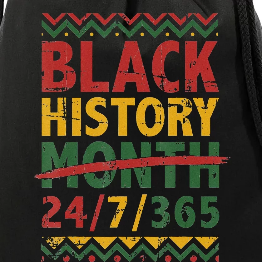 Black history month 247365 with african flag Drawstring Bag