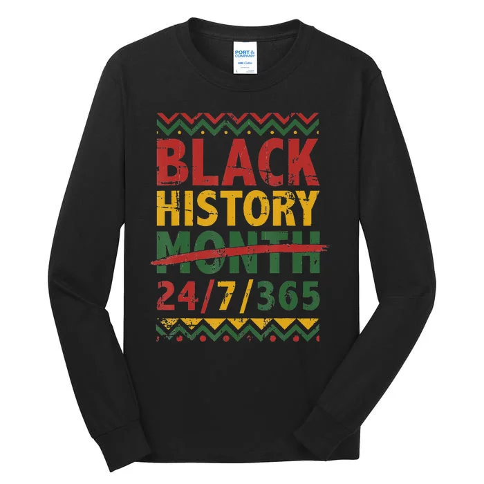 Black history month 247365 with african flag Tall Long Sleeve T-Shirt