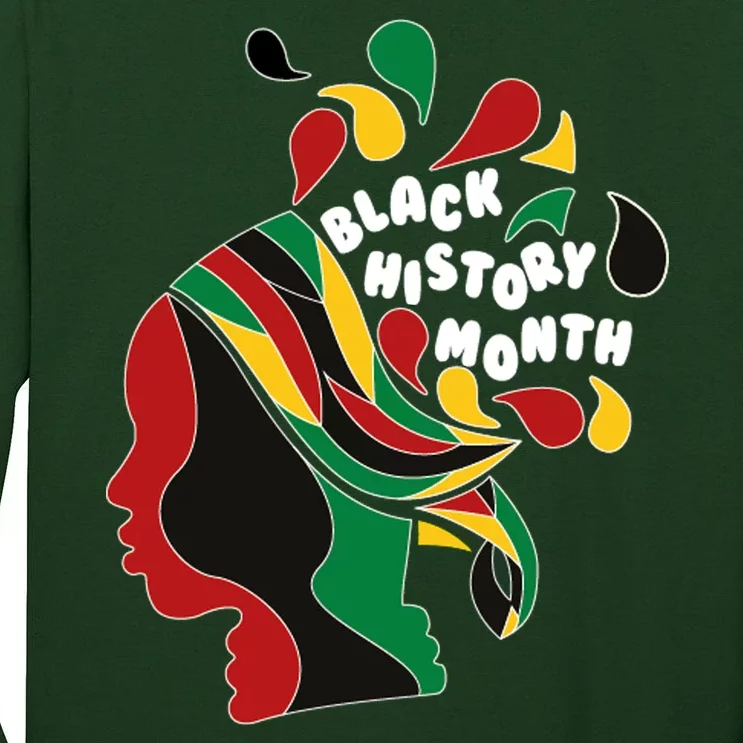 Black History Month Female African Tall Long Sleeve T-Shirt