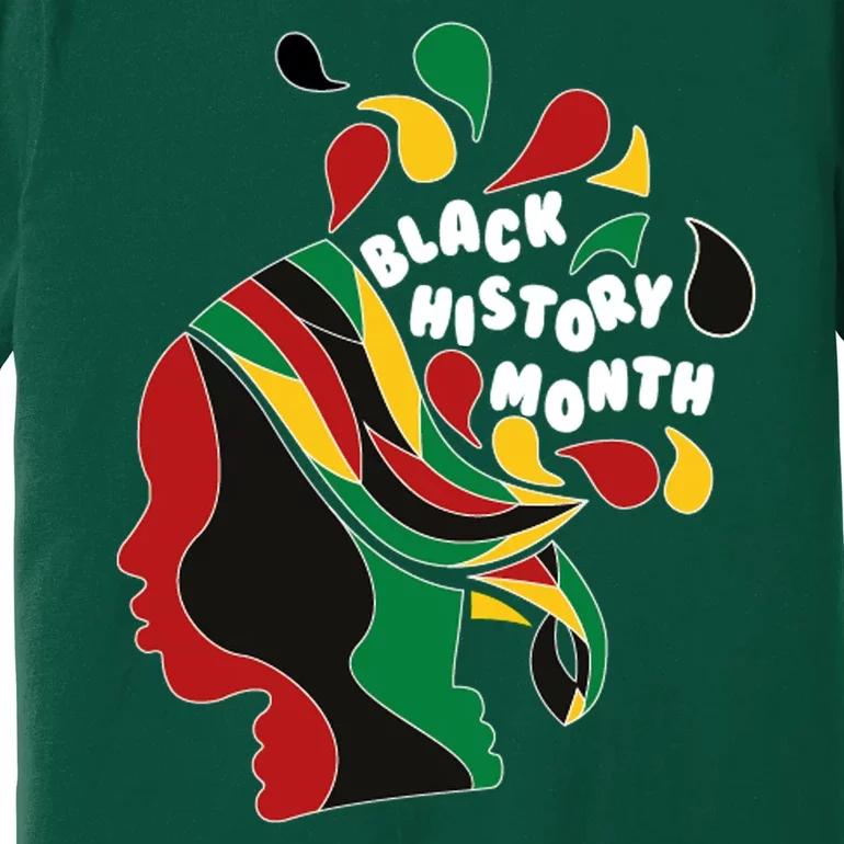 Black History Month Female African Premium T-Shirt