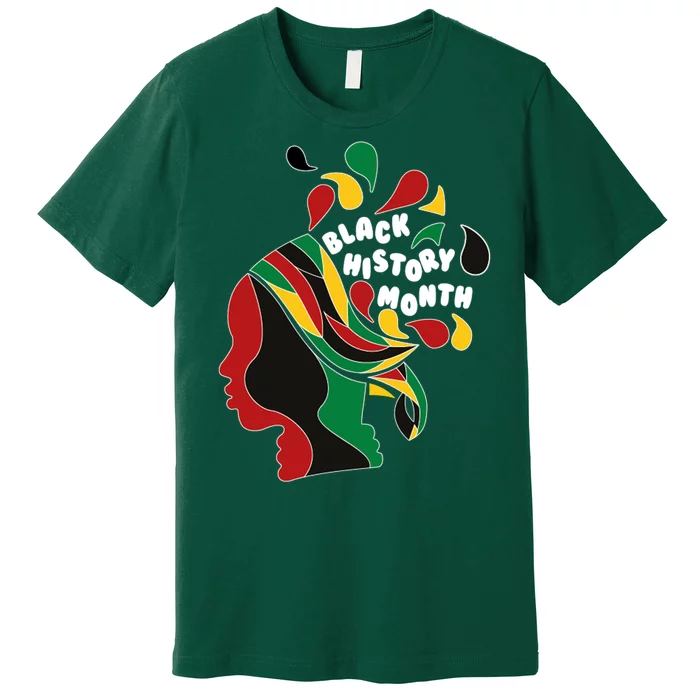 Black History Month Female African Premium T-Shirt