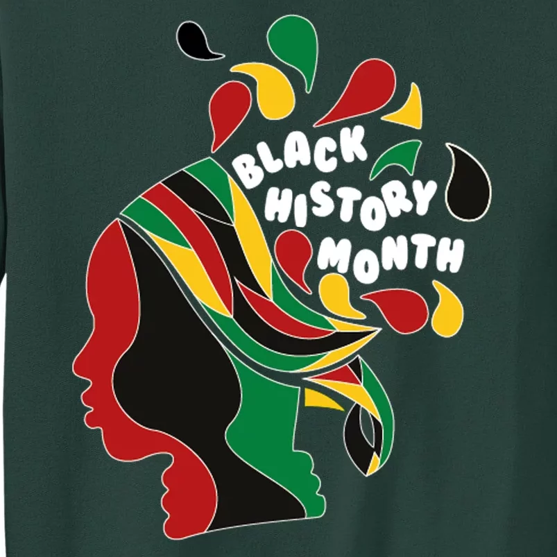 Black History Month Female African Tall Sweatshirt