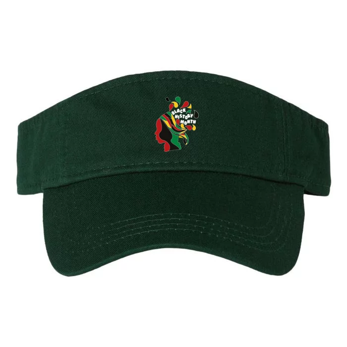 Black History Month Female African Valucap Bio-Washed Visor