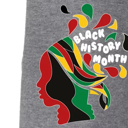 Black History Month Female African Doggie 3-End Fleece Hoodie