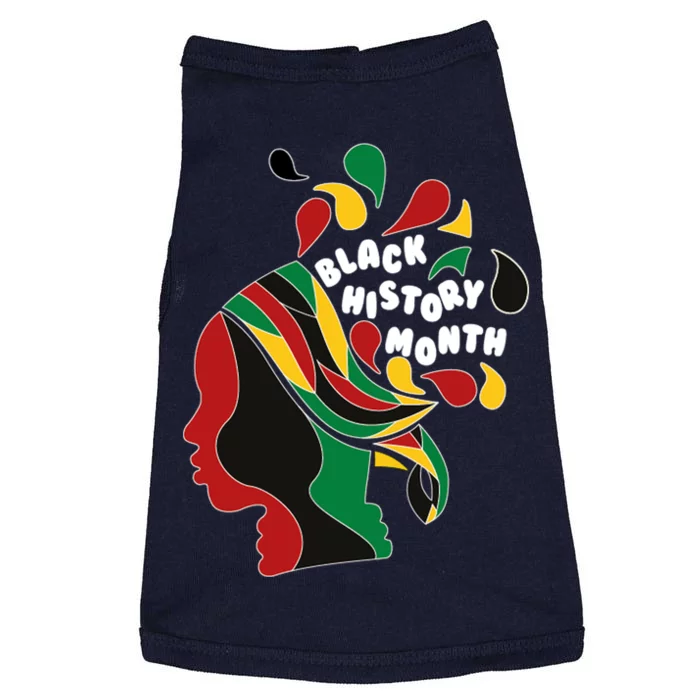 Black History Month Female African Doggie Tank