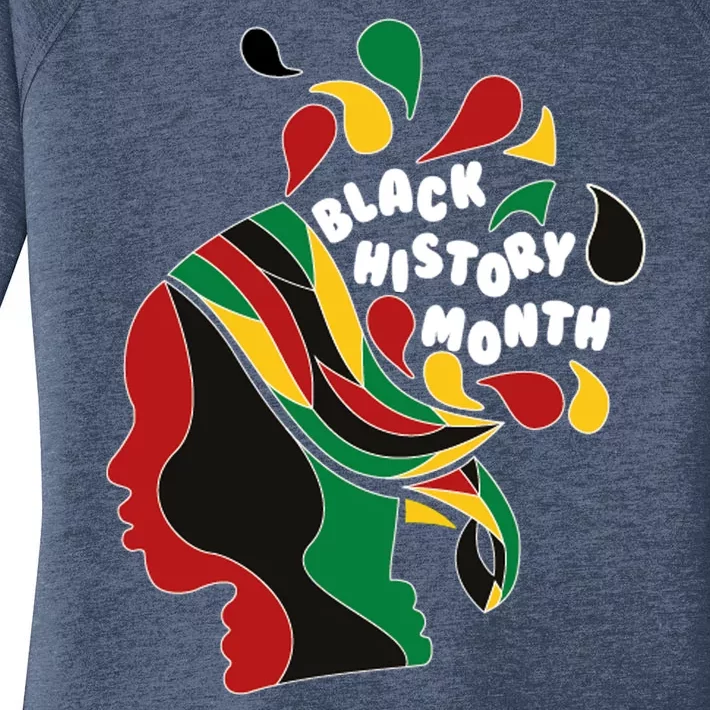 Black History Month Female African Women's Perfect Tri Tunic Long Sleeve Shirt