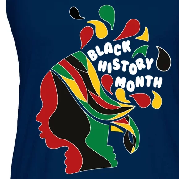 Black History Month Female African Ladies Essential Flowy Tank