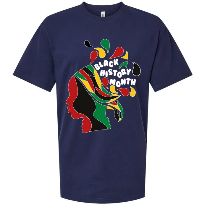 Black History Month Female African Sueded Cloud Jersey T-Shirt