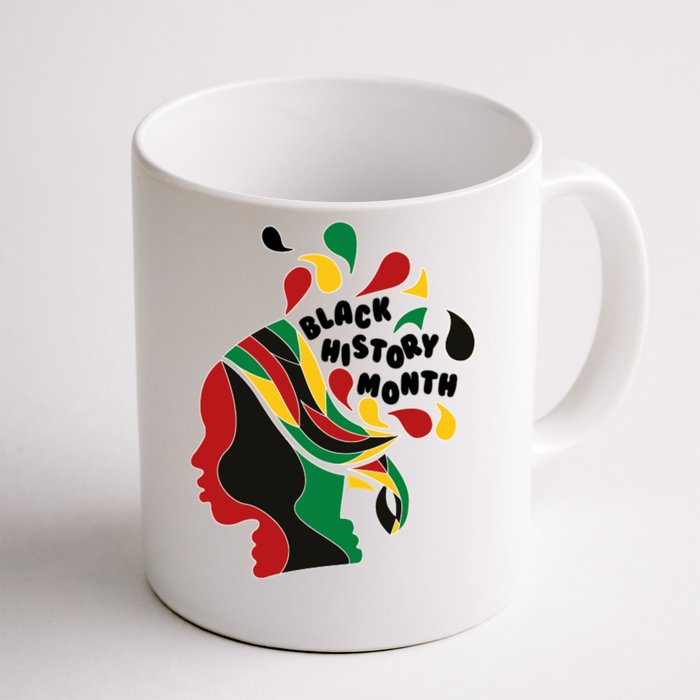 Black History Month Female African Front & Back Coffee Mug