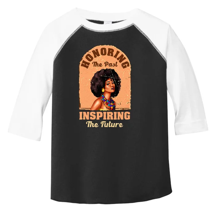 Black History Month Honoring The Past Inspiring Future Toddler Fine Jersey T-Shirt