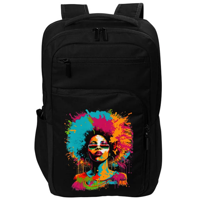 Black History Month African American Black Queen Juneteenth Impact Tech Backpack