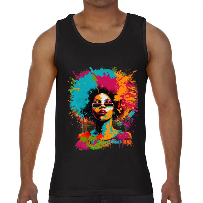 Black History Month African American Black Queen Juneteenth Comfort Colors® Tank Top