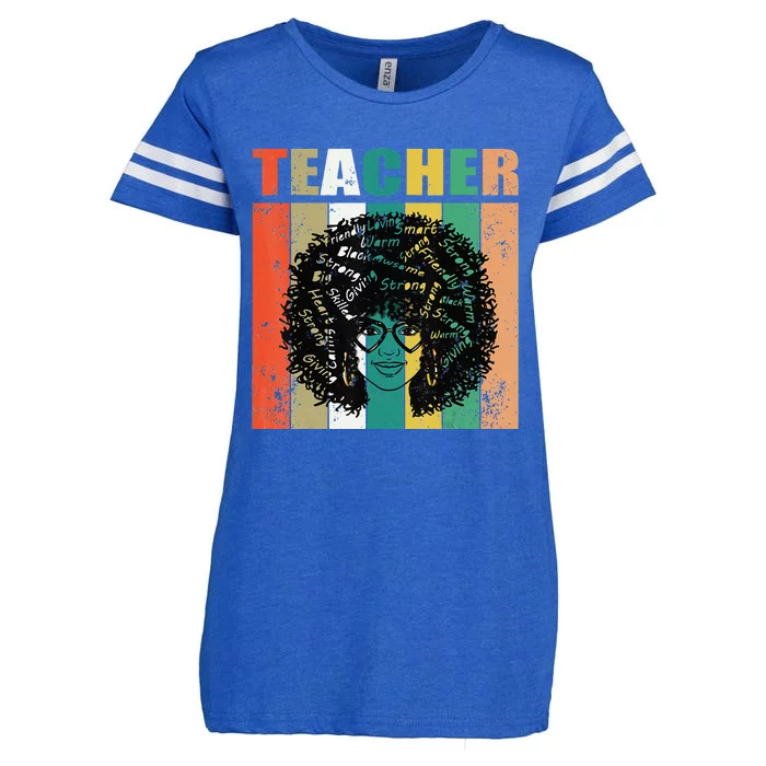 Black History Month Black Teacher Strong Giving Enza Ladies Jersey Football T-Shirt