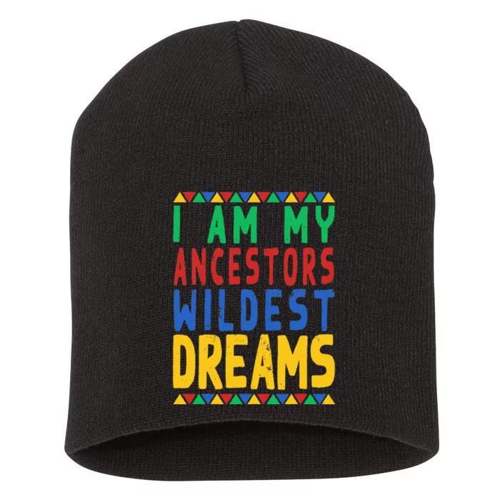 Black History Month Period Melanin pride Short Acrylic Beanie