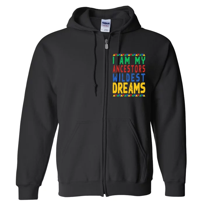 Black History Month Period Melanin pride Full Zip Hoodie