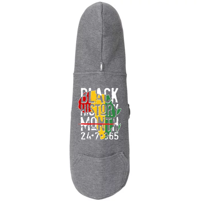 Black History Month 24 7 365 Doggie 3-End Fleece Hoodie