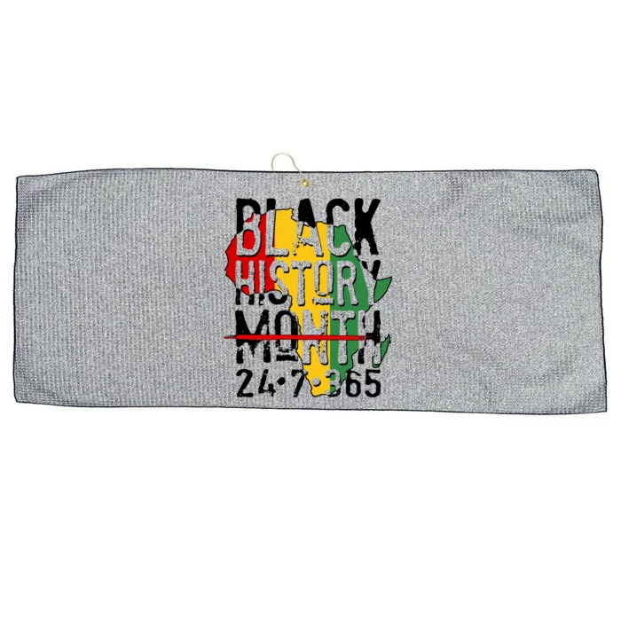 Black History Month 24 7 365 Large Microfiber Waffle Golf Towel