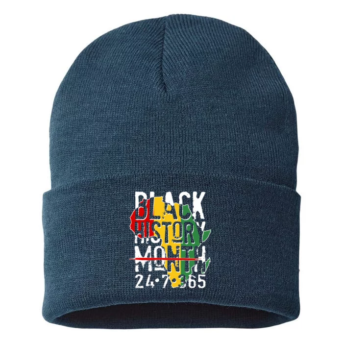 Black History Month 24 7 365 Sustainable Knit Beanie