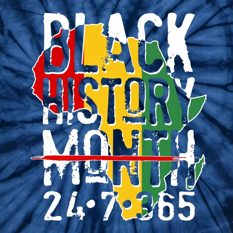 Black History Month 24 7 365 Tie-Dye T-Shirt