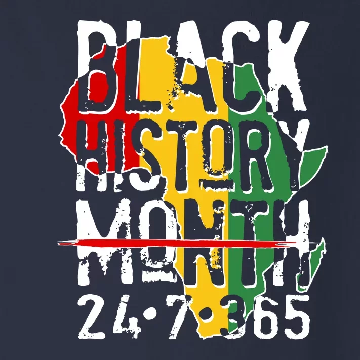 Black History Month 24 7 365 Toddler Long Sleeve Shirt