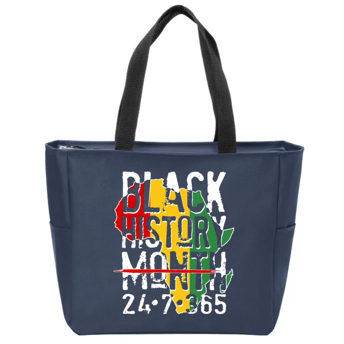 Black History Month 24 7 365 Zip Tote Bag