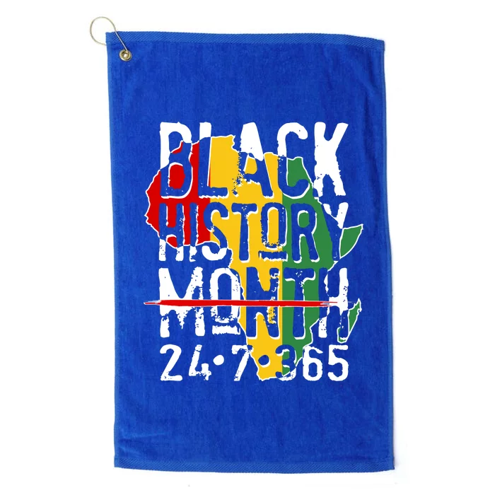 Black History Month 24 7 365 Platinum Collection Golf Towel