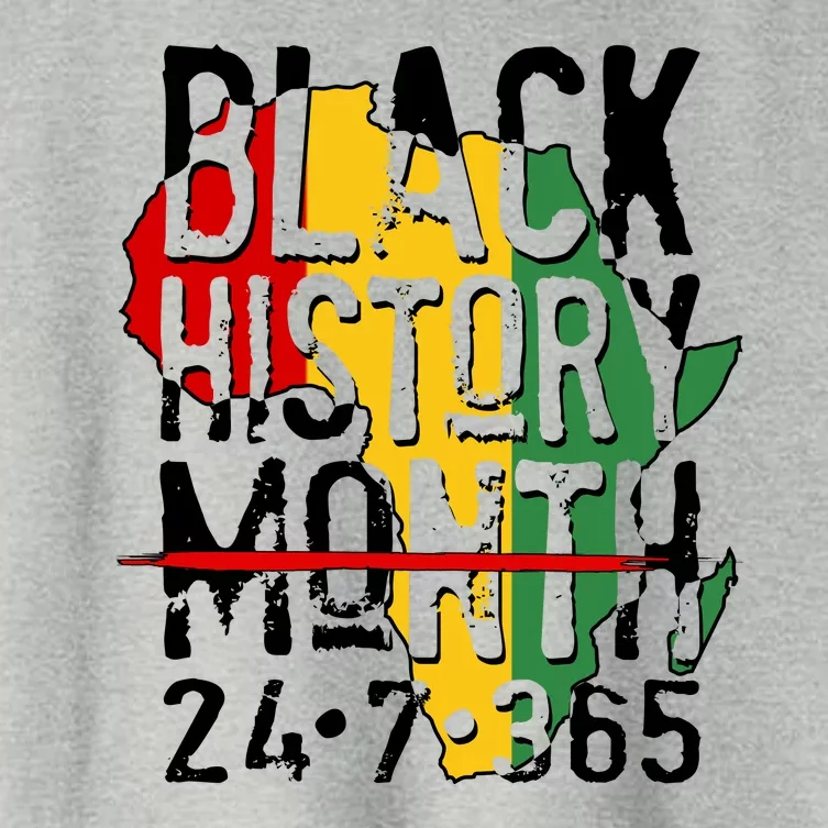 Black History Month 24 7 365 Women's Crop Top Tee